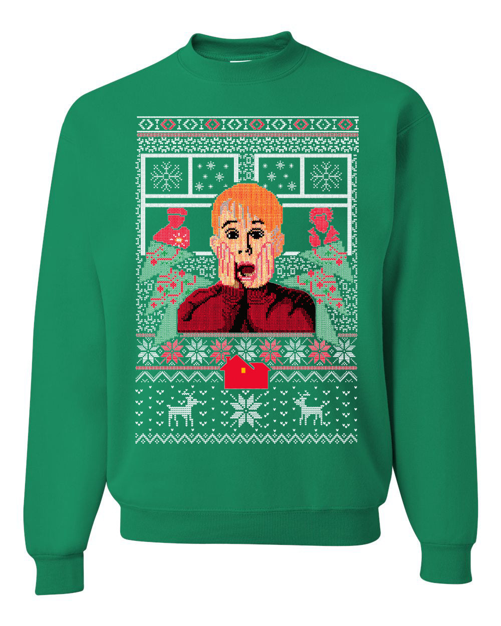 Kevin Merry Xmas Movie Fan, Christmas Gifts, Funny Xmas Gift Idea, Ugly Christmas Sweater Unisex Crewneck Sweatshirt