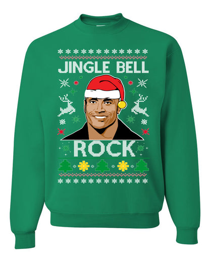 Jingle Bell Rock, Christmas Gifts, Funny Xmas Gift Idea, Ugly Christmas Sweater Unisex Crewneck Sweatshirt