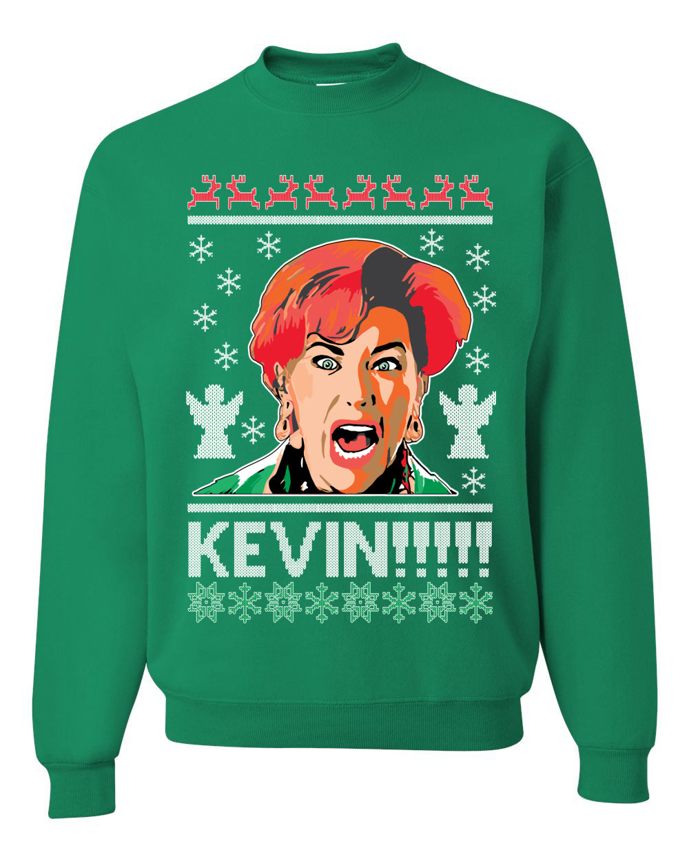 Kevin!!! Xmas Movie Classic, Christmas Gifts, Funny Xmas Gift Idea, Ugly Christmas Sweater Unisex Crewneck Sweatshirt