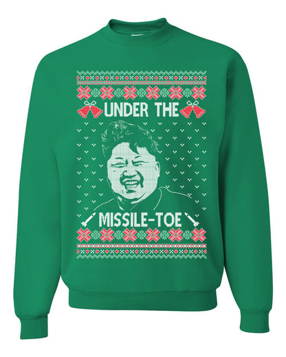 Under The Missle Toe ,Christmas Gifts, Funny Xmas Gift Idea, Ugly Christmas Sweater Unisex Crewneck Sweatshirt