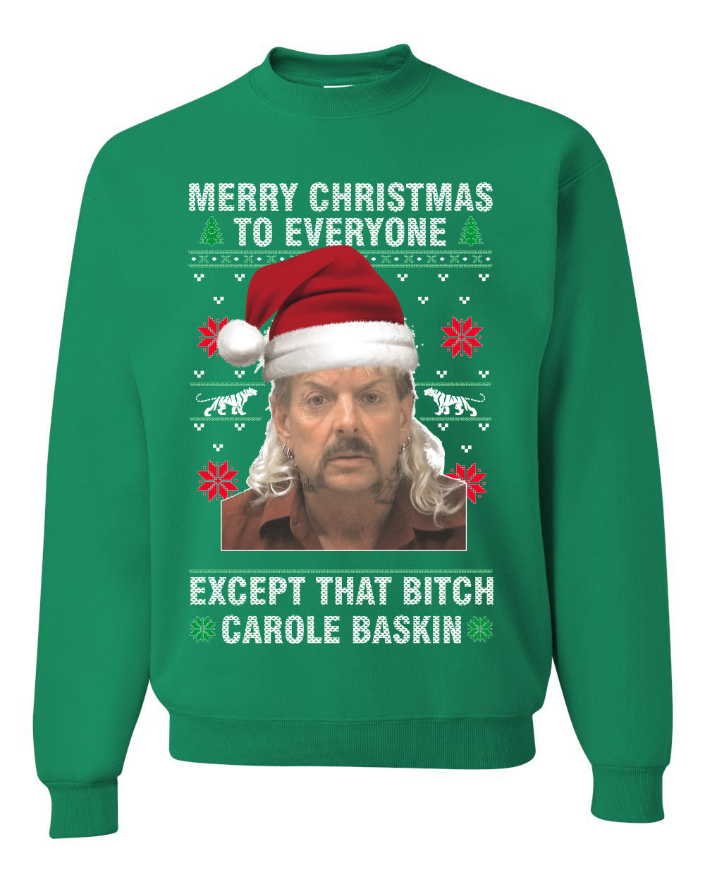 Merry Christmas To Everyone Except that bitch, Christmas Gifts, Funny Xmas Gift Idea, Ugly Christmas Sweater Unisex Crewneck Sweatshirt