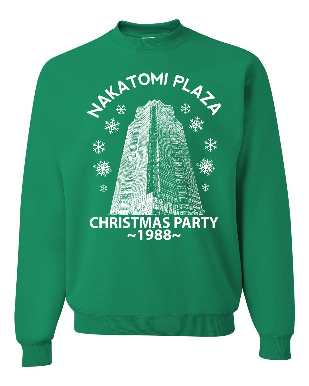 Classic McClane 1988 Nakatomi Plaza Ugly Longsleeve Christmas Sweater for Men Ugly Christmas Sweater Unisex Crewneck Sweatshirt