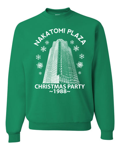 Classic McClane 1988 Nakatomi Plaza Ugly Longsleeve Christmas Sweater for Men Ugly Christmas Sweater Unisex Crewneck Sweatshirt