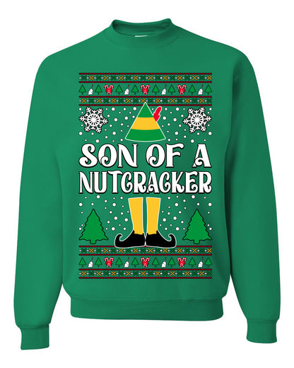 Son Of A Nutcracker Christmas Movie Quote, Christmas Gifts, Funny Xmas Gift Idea, Ugly Christmas Sweater Unisex Crewneck Sweatshirt