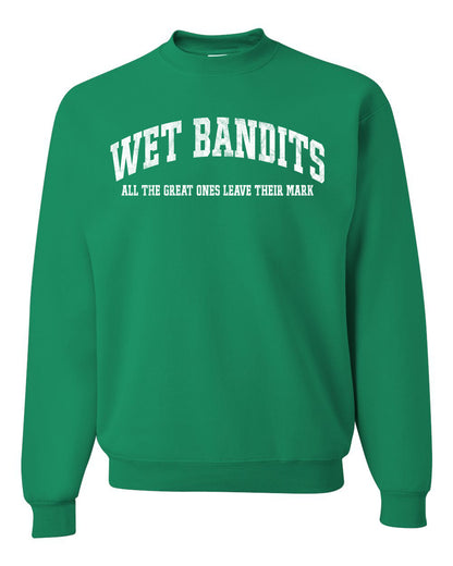 Vintage Movie Quote Wet Bandits Leave They're Mark, Christmas Gifts, Funny Xmas Gift Idea, Ugly Christmas Sweater Unisex Crewneck Sweatshirt