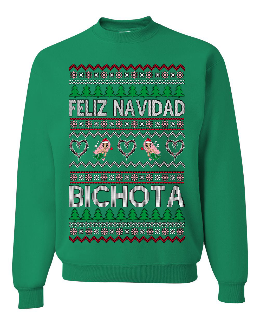 Feliz Navidad Bichota, Christmas Gifts, Funny Xmas Gift Idea, Ugly Christmas Sweater Unisex Crewneck Sweatshirt