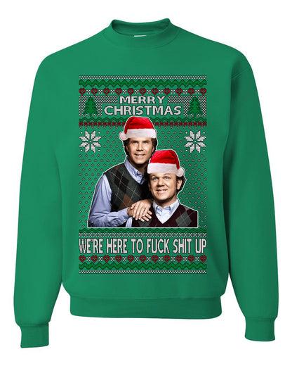 New Step Brothers Funny Movie, Christmas Gifts, Funny Xmas Gift Idea, Ugly Christmas Sweater Unisex Crewneck Sweatshirt