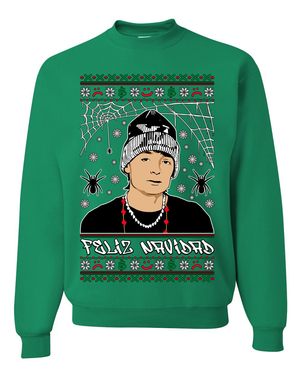 Peso Feliz Navidad Pluma, Feliz Navidad, Christmas Gifts, Funny Xmas Gift Idea, Ugly Christmas Sweater Unisex Crewneck Sweatshirt