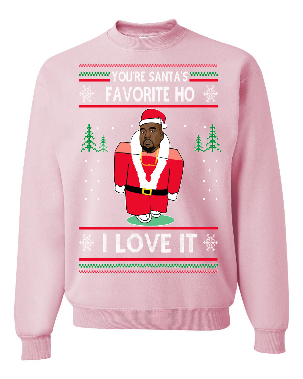 Santas Favorite Ho | Xmas Ye I Love It, Christmas Gifts, Funny Xmas Gift Idea, Ugly Christmas Sweater Unisex Crewneck Sweatshirt