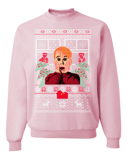 Kevin Merry Xmas Movie Fan, Christmas Gifts, Funny Xmas Gift Idea, Ugly Christmas Sweater Unisex Crewneck Sweatshirt