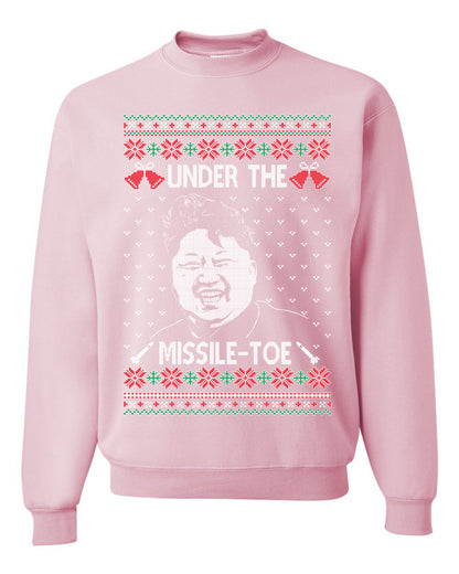 Under The Missle Toe ,Christmas Gifts, Funny Xmas Gift Idea, Ugly Christmas Sweater Unisex Crewneck Sweatshirt