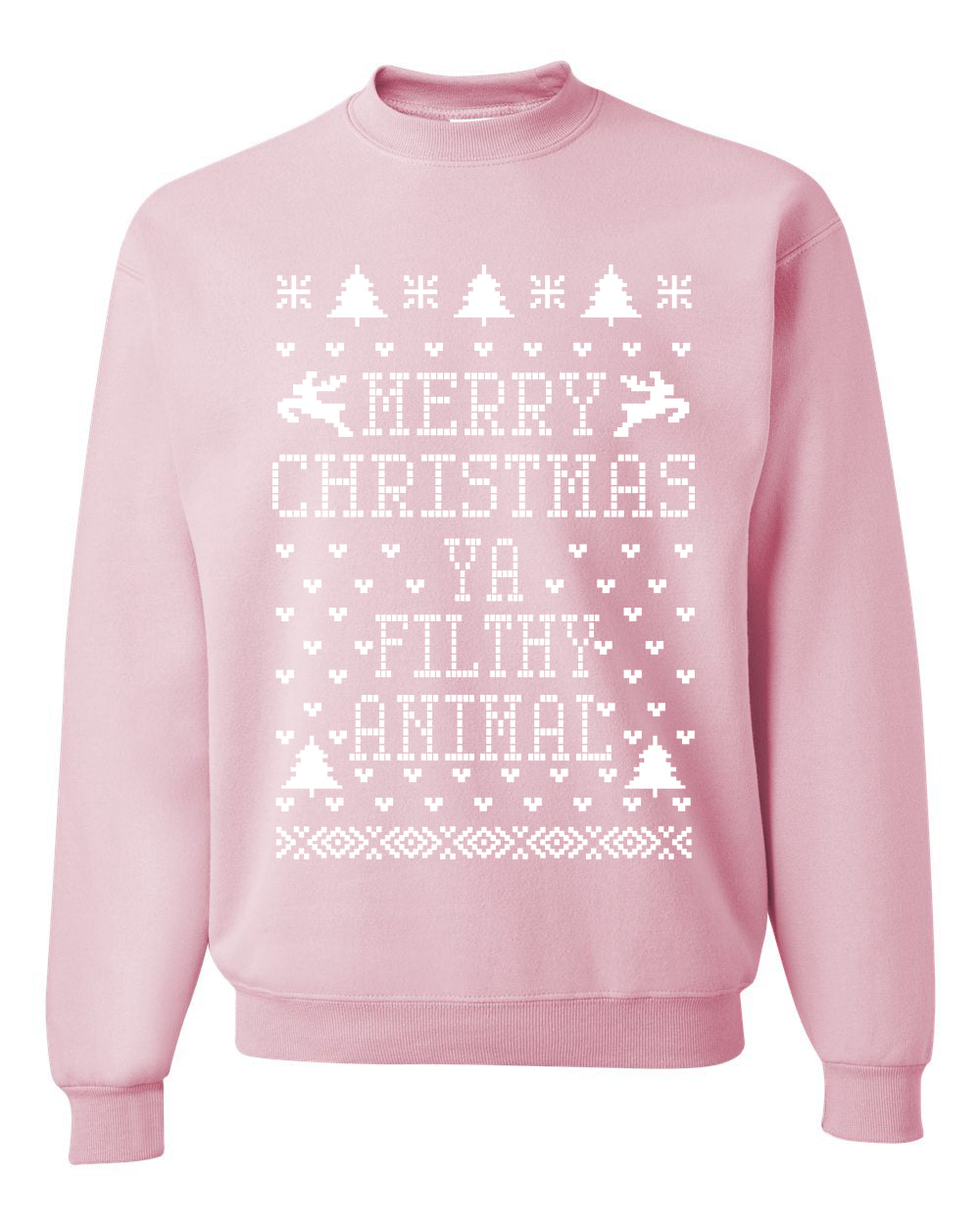 Merry Xmas You Filthy Animal, Christmas Gifts, Funny Xmas Gift Idea, Ugly Christmas Sweater Unisex Crewneck Sweatshirt