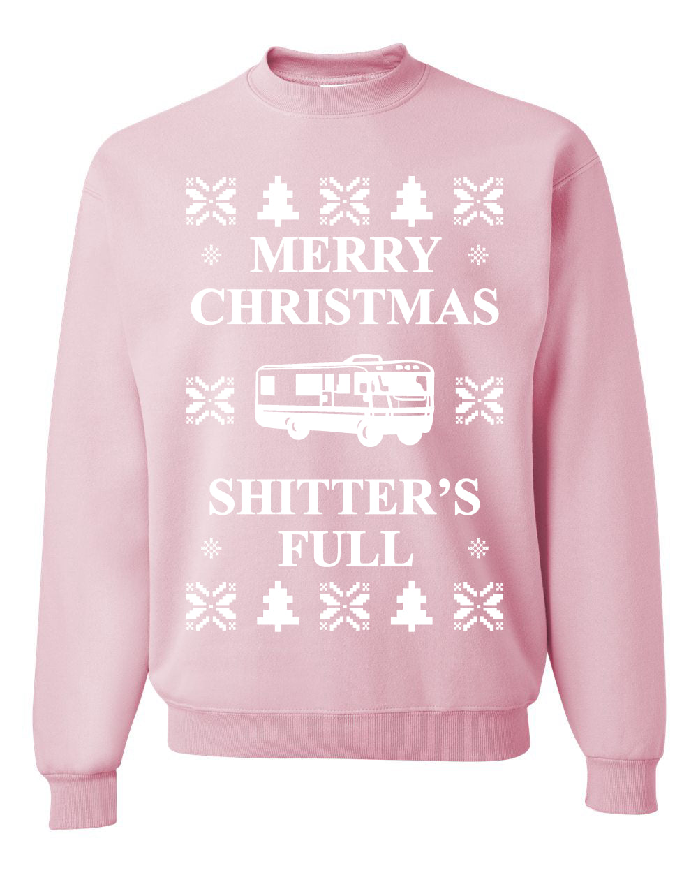Full Ugly Xmas Sweater Bodysuit for Infant Creeper Boys Girls Baby, Merry Christmas Shitters Ugly Christmas Sweater Unisex Crewneck Sweatshirt