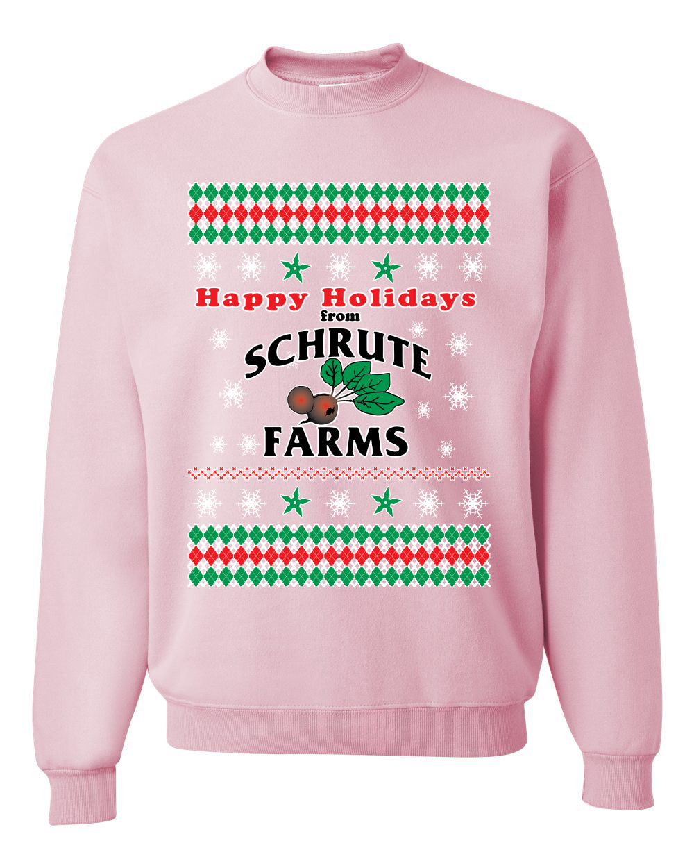 Happy Holidays from Schrute Farms Christmas, Christmas Gifts, Funny Xmas Gift Idea, Ugly Christmas Sweater Unisex Crewneck Sweatshirt