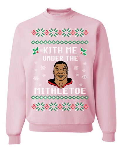 Funny Ugly Christmas Holiday Sweater Sweatshirt Unisex Mike Tyson Lisp Ugly Christmas Sweater Unisex Crewneck Sweatshirt