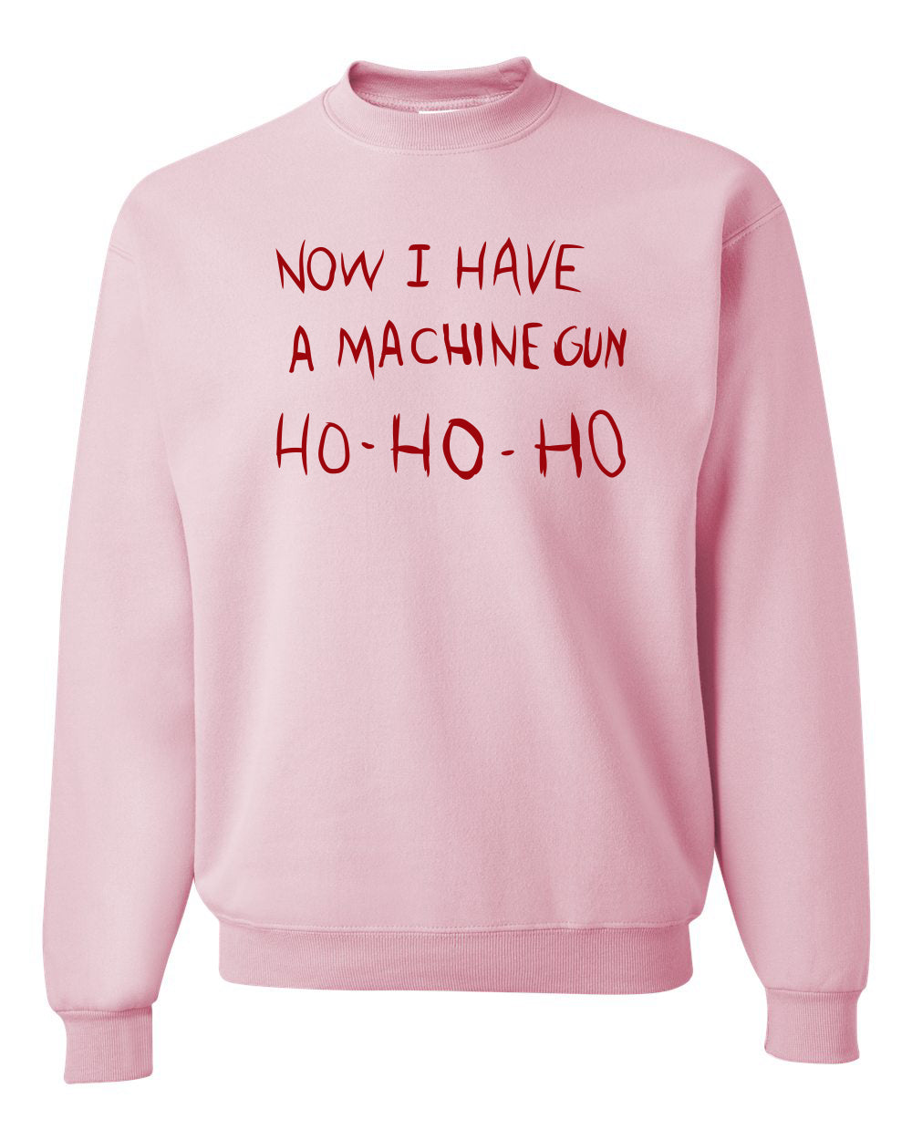Unisex Ugly Xmas Crewneck Sweater Sweatshirt Die Hard Now I Have a Machine Gun Ho ho ho Ugly Christmas Sweater Unisex Crewneck Sweatshirt