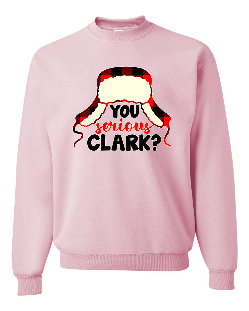 Women's Christmas Top Scoop Long Sleeve, You Serious Clark? Wild Bobby Ugly Christmas Sweater Unisex Crewneck Sweatshirt