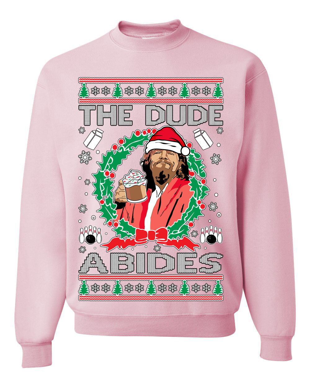 Big Lebowski - The Dude Abides, Christmas Gifts, Funny Xmas Gift Idea, Ugly Christmas Sweater Unisex Crewneck Sweatshirt