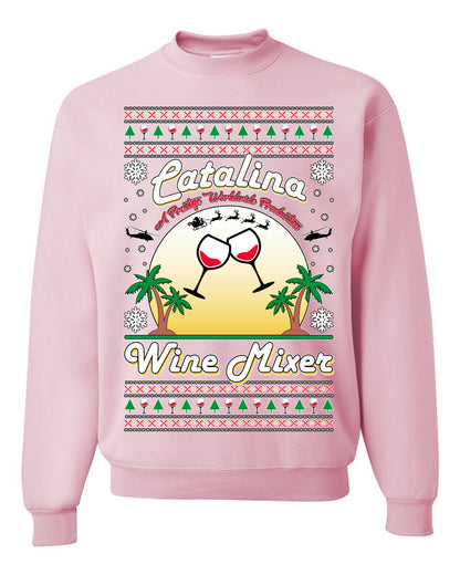 Unisex Crewneck Sweatshirt Ugly Xmas Sweater, Catalina Wine Mixer Boats and Hoes Step Brothers, Shark & Hammer  Ugly Christmas Sweater Unisex Crewneck Sweatshirt