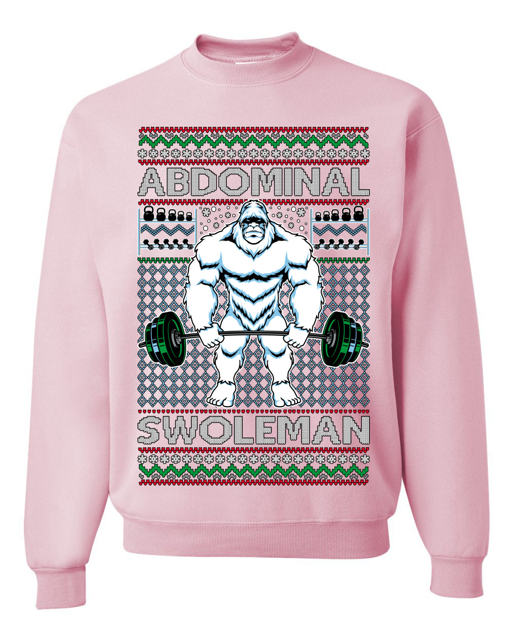 Merry Liftmas Abdominal Swoleman, Christmas Gifts, Funny Xmas Gift Idea, Ugly Christmas Sweater Unisex Crewneck Sweatshirt