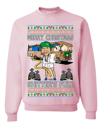 Merry Christmas Shitter's Full Ugly Christmas Sweater, Christmas Gifts, Funny Xmas Gift Idea, Unisex Crewneck Sweatshirt