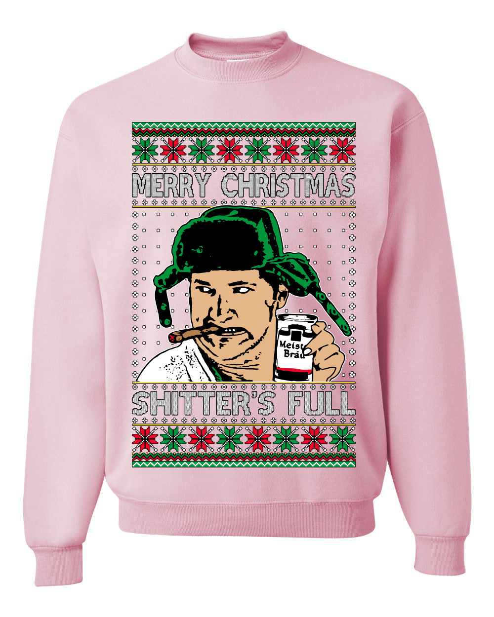 Shitter's Full Cousin Eddie Christmas Family Vacation Ugly Christmas Sweater, Christmas Gifts, Funny Xmas Gift Idea, Unisex Crewneck Sweatshirt