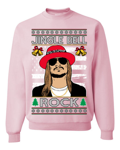 Kid RapperJingle Bell Rock  Country Music, Christmas Gifts, Funny Xmas Gift Idea Ugly Christmas Sweater Unisex Crewneck Sweatshirt