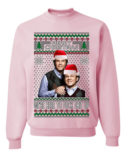 New Step Brothers Funny Movie, Christmas Gifts, Funny Xmas Gift Idea, Ugly Christmas Sweater Unisex Crewneck Sweatshirt