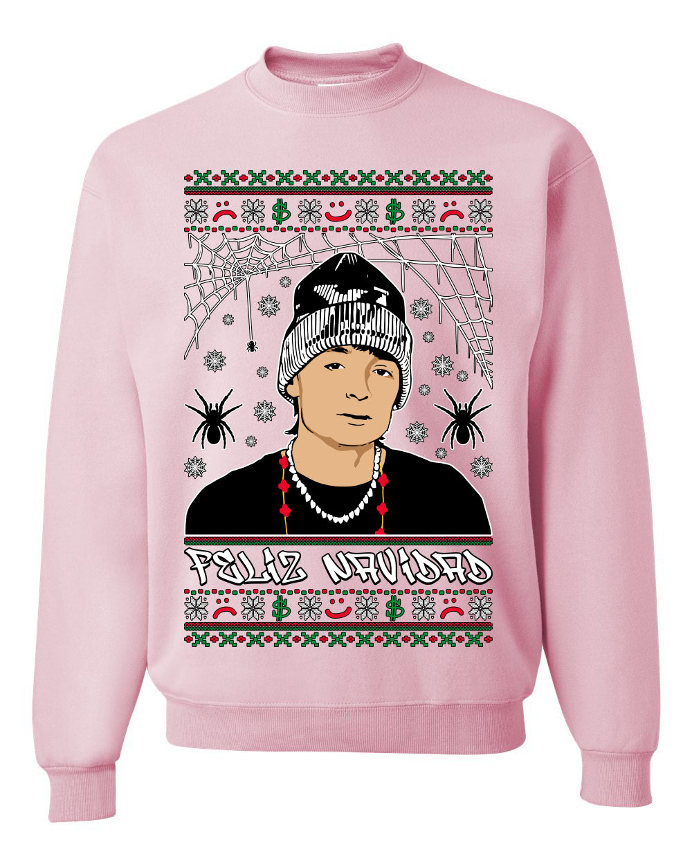 Peso Feliz Navidad Pluma, Feliz Navidad, Christmas Gifts, Funny Xmas Gift Idea, Ugly Christmas Sweater Unisex Crewneck Sweatshirt