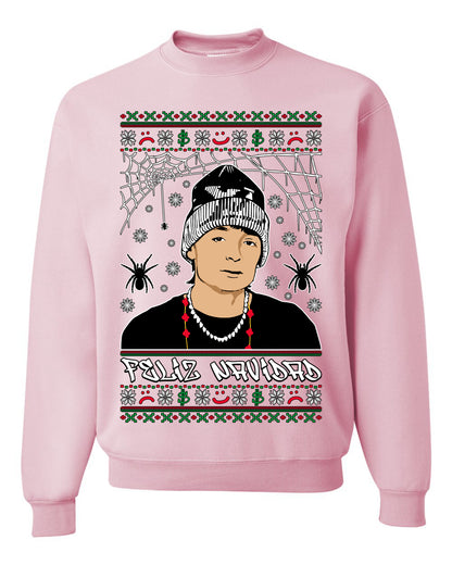 Peso Feliz Navidad Pluma, Feliz Navidad, Christmas Gifts, Funny Xmas Gift Idea, Ugly Christmas Sweater Unisex Crewneck Sweatshirt