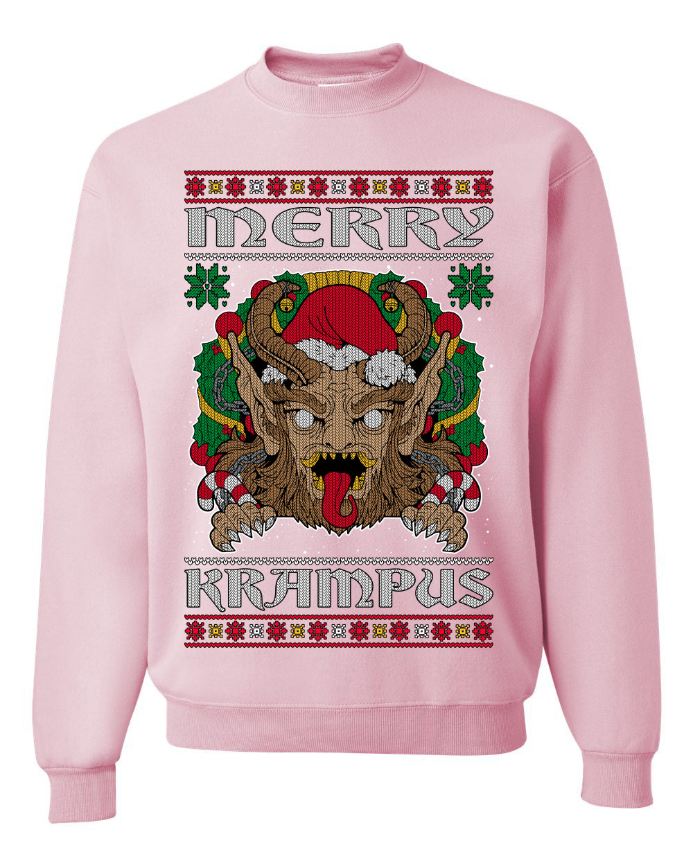 Merry Krampus Scary Xmas Movie, Christmas Gifts, Funny Xmas Gift Idea, Ugly Christmas Sweater Unisex Crewneck Sweatshirt
