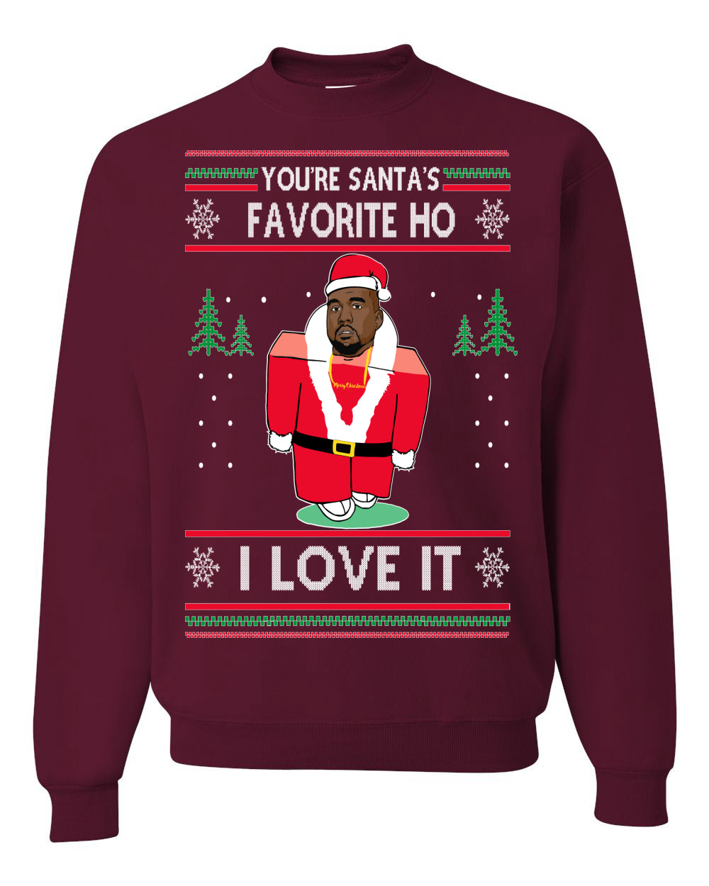 Santas Favorite Ho | Xmas Ye I Love It, Christmas Gifts, Funny Xmas Gift Idea, Ugly Christmas Sweater Unisex Crewneck Sweatshirt