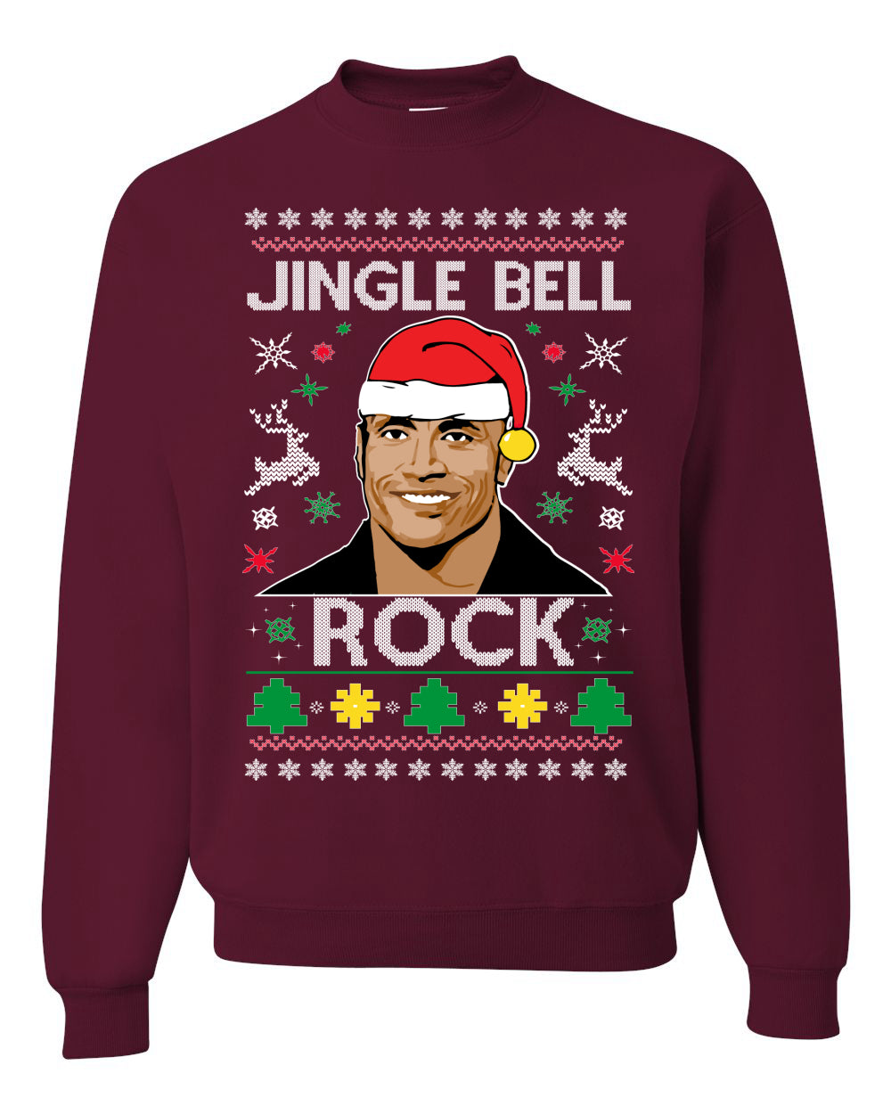 Jingle Bell Rock, Christmas Gifts, Funny Xmas Gift Idea, Ugly Christmas Sweater Unisex Crewneck Sweatshirt