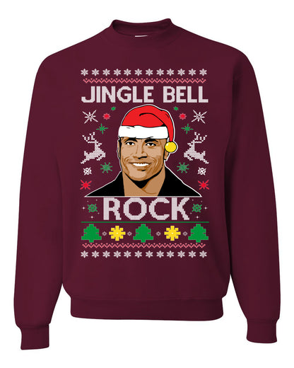 Jingle Bell Rock, Christmas Gifts, Funny Xmas Gift Idea, Ugly Christmas Sweater Unisex Crewneck Sweatshirt