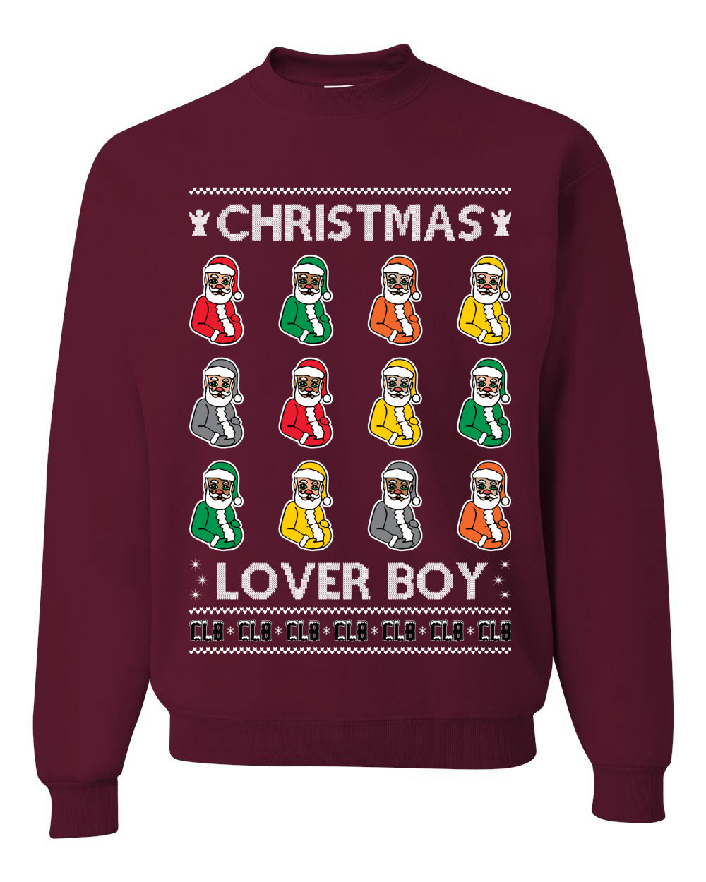 Christmas Lover Boy Album Cover, Christmas Gifts, Funny Xmas Gift Idea, Ugly Christmas Sweater Unisex Crewneck Sweatshirt