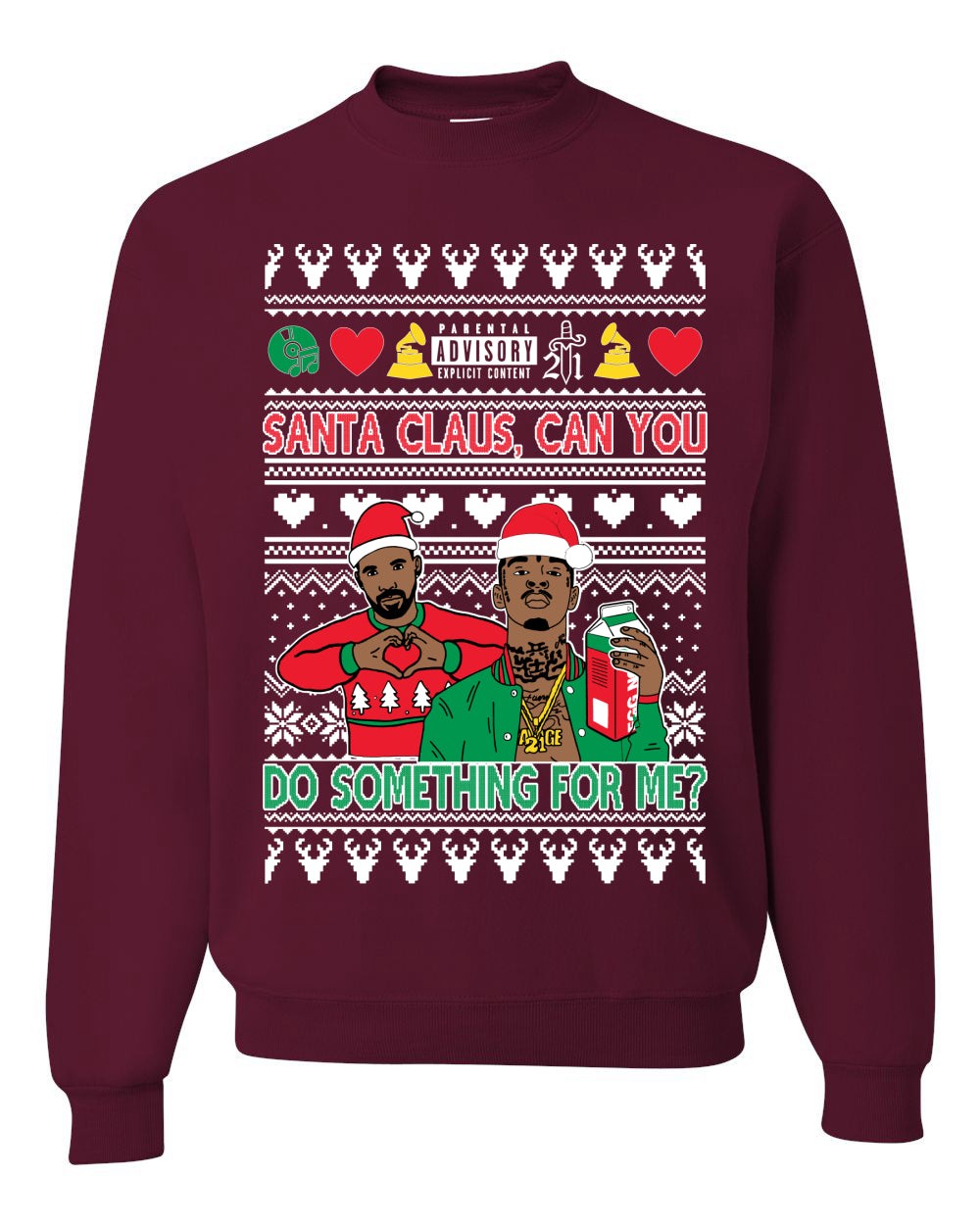 Santa Claus, Can You Do Something For Me? ,Christmas Gifts, Funny Xmas Gift Idea, Ugly Christmas Sweater Unisex Crewneck Sweatshirt