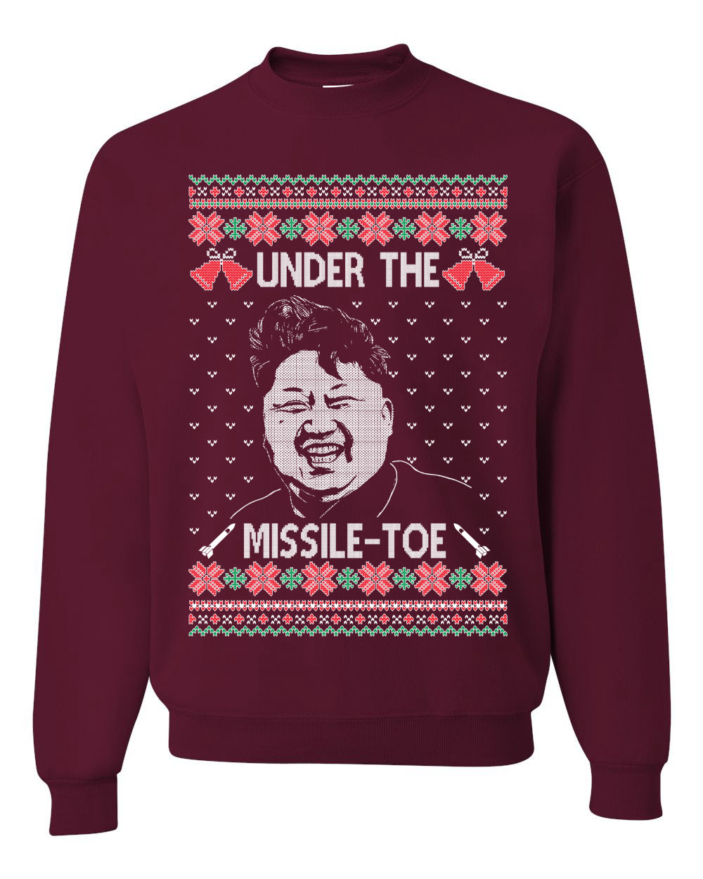 Under The Missle Toe ,Christmas Gifts, Funny Xmas Gift Idea, Ugly Christmas Sweater Unisex Crewneck Sweatshirt