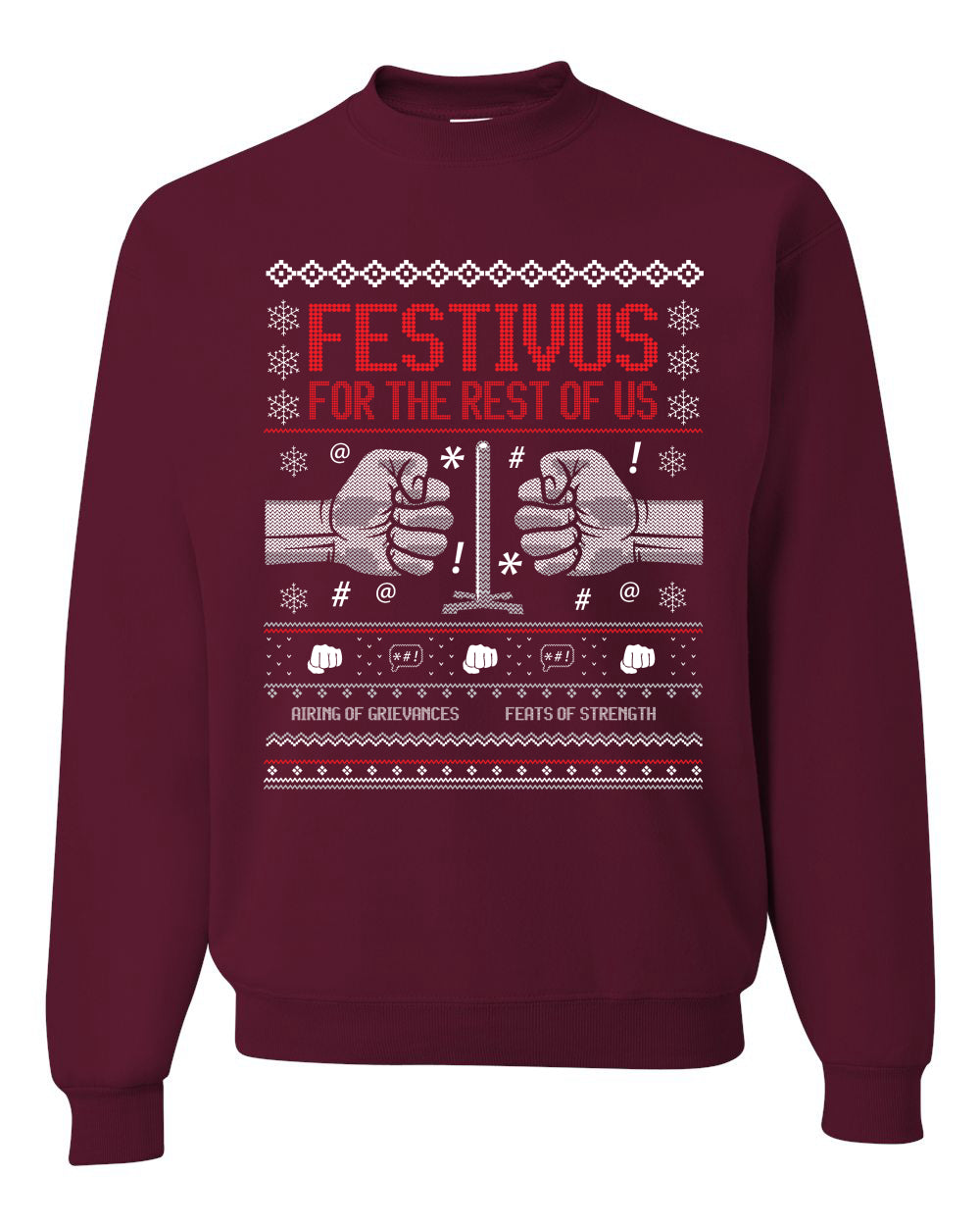 Festivus for the Rest of Us, Christmas Gifts, Funny Xmas Gift Idea, Ugly Christmas Sweater Unisex Crewneck Sweatshirt