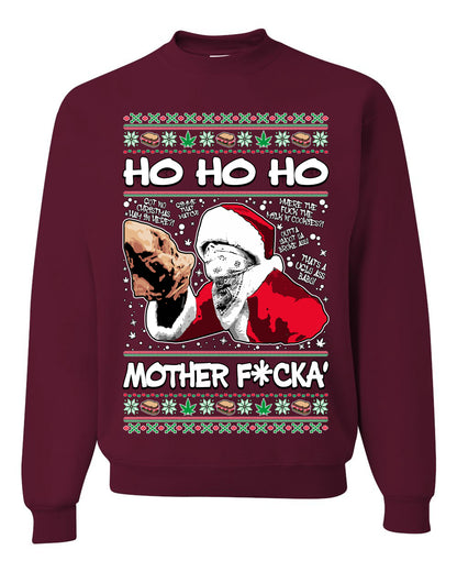 Friday Hood Santa , Merry Christmas Tee, Ugly Christmas,  Sweater Unisex Crewneck Sweatshirt