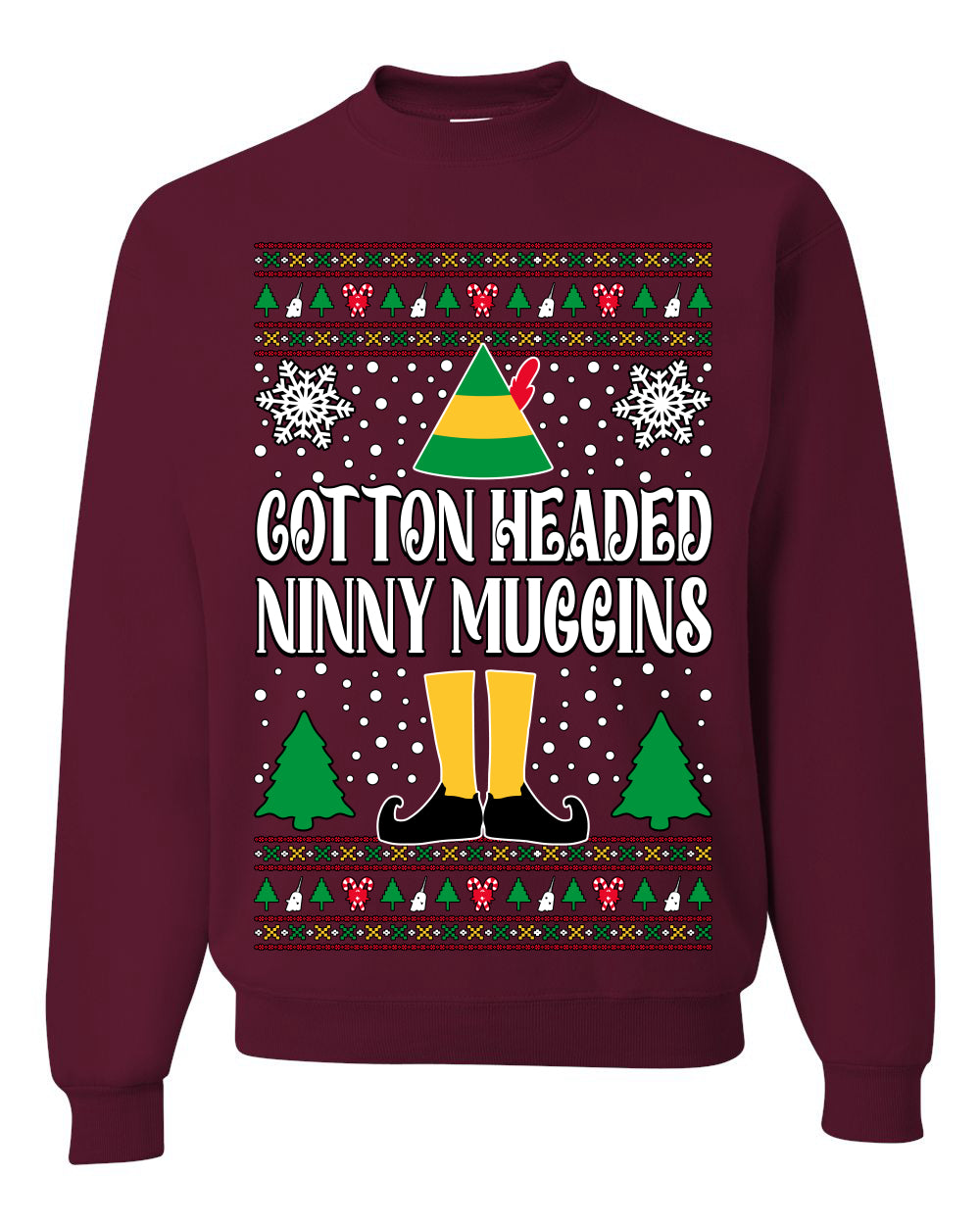 Cotton Headed Muggins Christmas Movie Quote, Christmas Gifts, Funny Xmas Gift Idea, Ugly Christmas Sweater Unisex Crewneck Sweatshirt