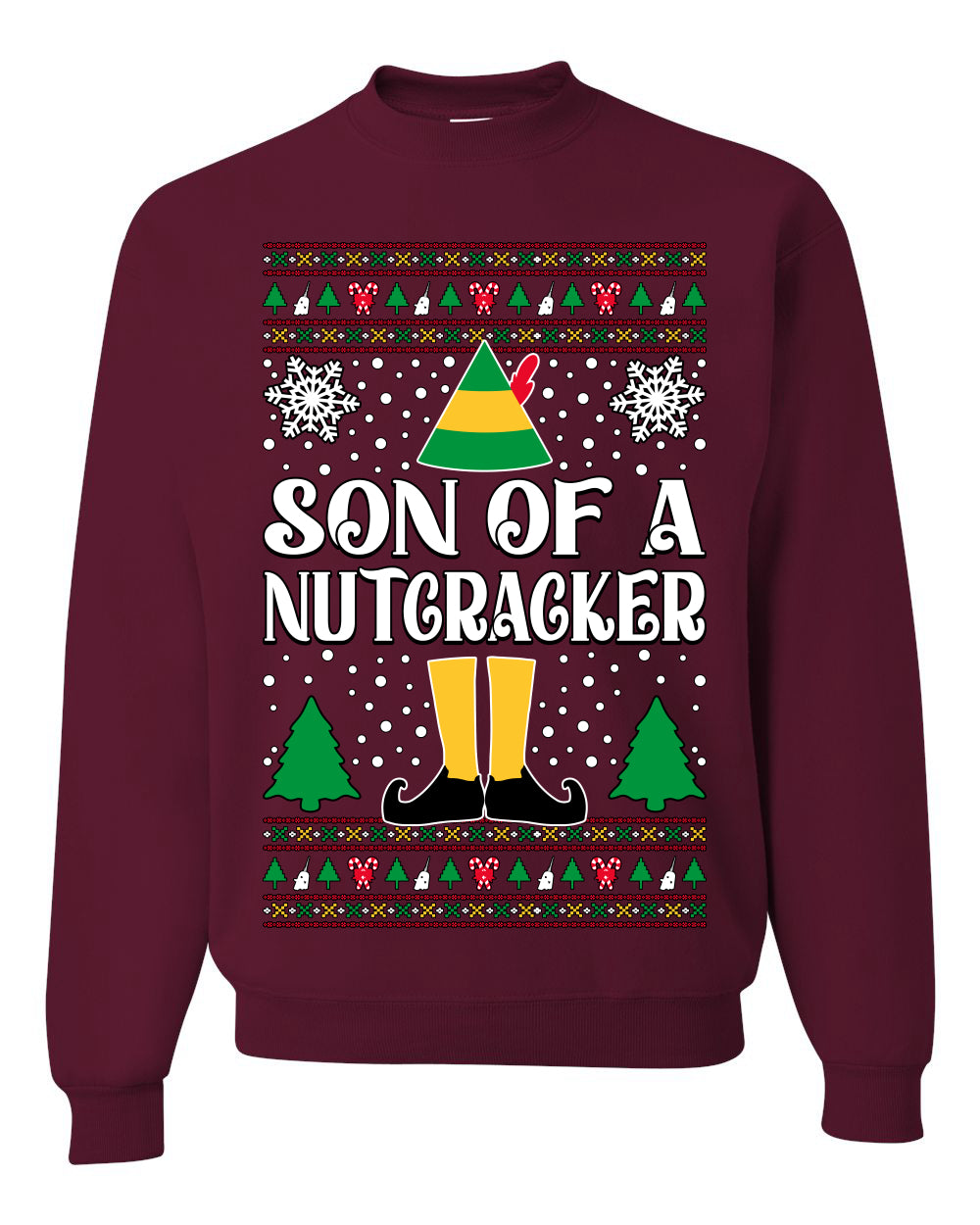 Son Of A Nutcracker Christmas Movie Quote, Christmas Gifts, Funny Xmas Gift Idea, Ugly Christmas Sweater Unisex Crewneck Sweatshirt