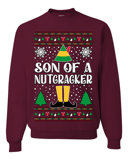 Son Of A Nutcracker Christmas Movie Quote, Christmas Gifts, Funny Xmas Gift Idea, Ugly Christmas Sweater Unisex Crewneck Sweatshirt