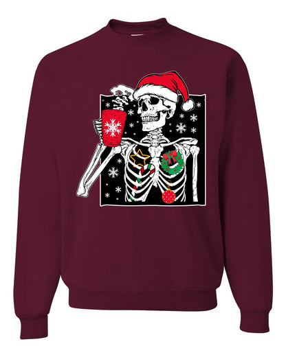 When You're Dead Inside But It's Christmas Ugly Christmas Sweater, Christmas Gifts, Funny Xmas Gift Idea, Unisex Crewneck Sweatshirt