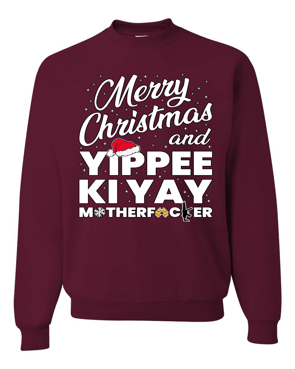 Merry Christmas and Yippee Ki Yay MOFO Ugly Christmas Sweater, Christmas Gifts, Funny Xmas Gift Idea, Unisex Crewneck Sweatshirt