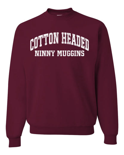 Vintage Movie Quote Cotton Headed Ninny Muggins, Christmas Gifts, Funny Xmas Gift Idea, Ugly Christmas Sweater Unisex Crewneck Sweatshirt