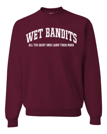 Vintage Movie Quote Wet Bandits Leave They're Mark, Christmas Gifts, Funny Xmas Gift Idea, Ugly Christmas Sweater Unisex Crewneck Sweatshirt