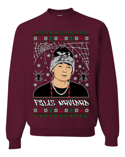 Peso Feliz Navidad Pluma, Feliz Navidad, Christmas Gifts, Funny Xmas Gift Idea, Ugly Christmas Sweater Unisex Crewneck Sweatshirt