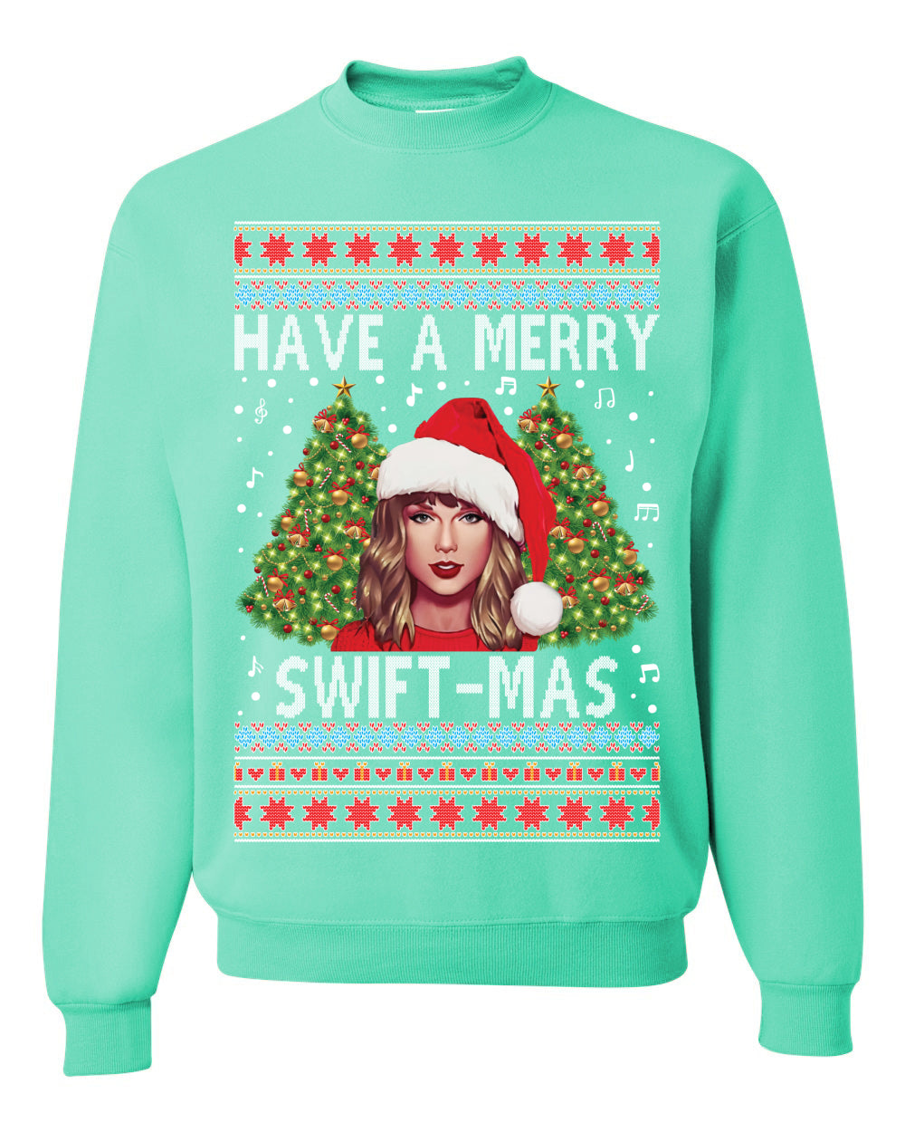 Merry Swiftmas Christmas Sweater, Christmas Gifts, Funny Xmas Gift Idea,Swiftie shirt Ugly Christmas Sweater Unisex Crewneck Sweatshirt