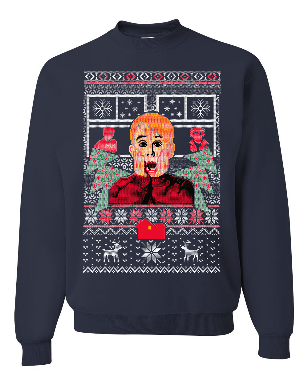 Kevin Merry Xmas Movie Fan, Christmas Gifts, Funny Xmas Gift Idea, Ugly Christmas Sweater Unisex Crewneck Sweatshirt