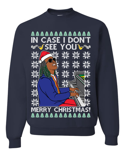 Ugly Unisex Crewneck Christmas Sweater If I Don't See You Merry Christmas, Shark & Hammer Ugly Christmas Sweater Unisex Crewneck Sweatshirt